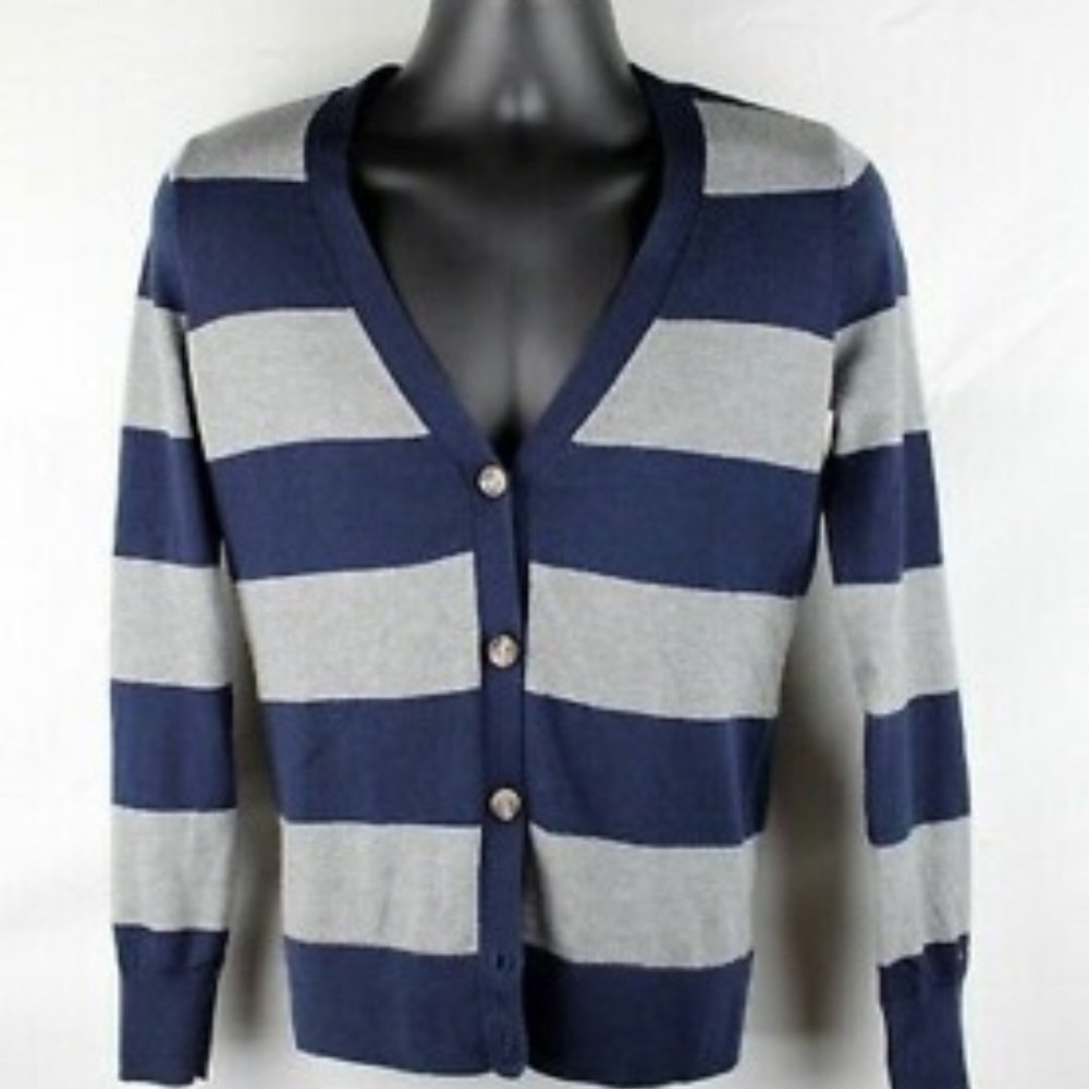 Tommy Hilfiger Women's Striped Button-Up Cardigan - Picture 3 of 7